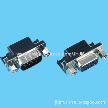 D-sub Connectors with Right Angle Type, 2.77mm Pitch, 9, 15, 25, 37 Pins, Female Type